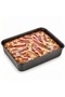 Bliss 9 Inch Rectangular Cake Pan, Heavy Duty Carbon Steel Nonstick Baking Tray, Black 35220L20