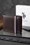 BASE. Polo Assn. 7614 Genuine Leather Men's Wallet Card Holder BROWN - 7