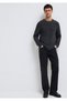 Long Sleeve Anthracite Basic T-Shirt Slim Fit / Slim Fit 064622 -26834 - 2