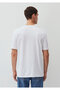 White Basic T-Shirt Loose Fit / Loosely Comfortable Cut 066249-620 - 6