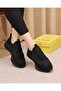 Cena Full Black Color Suede Women's Daily Walking Shoes