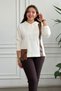 Leather Garni Detailed Hooded Sweatshirt