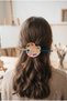 Hair Clip, Genuine Leather, Pallet-Shaped - Handmade, Craft - 4
