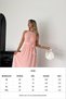 Women Rose Brooch Detailed Long Chiffon Dress Nbk2144 - 2