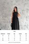 Women Rose Brooch Detailed Long Chiffon Dress Nbk2144 - 2
