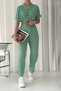 Women's Ayrobin Overalls with Buttoned Straw Belt Nbtg2000