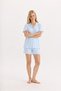 Bamboo Neck Buttoned Maternity Shorts Set 30101-30104 - 2