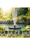 Solar Water Fountain Pump AS01A, 1W Mono Solar Panel, 6 Interchangeable Nozzles, Water Spray Pump with Pipe & Fixing Rods, Outdoor Bird Bath Garden Pond Fountain - 5