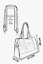 67-8098 Women's Tan Shoulder and Shoulder Bag - 7