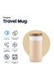 Travel Mug Insulated Thermos Cup 300 ml - Earth Brown - 7