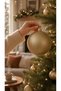 6 Pieces Christmas Tree Ornament 12 Cm Gold Color Ornament Ball - 5