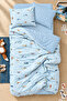 Airplane 100% Cotton Ranforce Single Child Duvet Cover Set