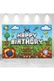 150X210cm MULTI Pixel style game Happy Birthday banner, game themed party background, birthday party - 3