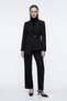 Double-Breasted Closure Blazer Jacket Trousers Woven Bottom - Top Set