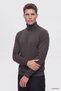 Ds Damat Regular Fit Anthracite Cotton Blend Turtleneck Sweater - 4