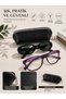 Premium Thick Zippered Leather Glasses Case - 4