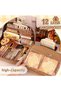 31pcs 31pcs Capybara Stationery Set, Cute Capybara Pencil Case, Multi-Layer School Pencil Box with S - 4