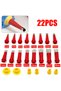 22Pcs Stainless Steel Caulking Finisher Caulk Nozzle Applicator Glue Silicone Caulking Tools Sealant - 2