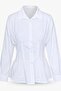 Waist-Slit Shirt with Gipe Detail - 5