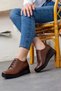 Women's Genuine Leather Wedge Heeled Orthopedic Shoes - 3