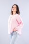 946 Tie-Detail v neckless self-striped blouse - 2