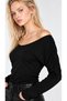 Black Back Detailed Gather Sleeve Blouse