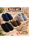 Men's 2-Piece House Slippers |   Orthopedic |   Soft Sole |   Fur-Lined Groom's Slippers & Dowry Box