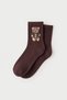 Women's Seamless Toe-To-Toe Seamless Cotton Socks with Teddy Bear Detail - Comfily - 6