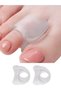 APWIKOGER Orthotics Protector Bones Overlapping Pedicure 2pcs Toe Separator Ring Bunion Hallux Valgu - 8