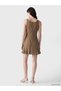 Esvab • Modern & Distinctive U Roba Collar Polka Dot Mini Dress - 4