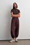 Adjustable Segmented Technical Trousers Claret Red