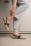 Women's Ballerina Shoes Black Skin Ponti - 3