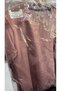 Black Girl's Heart Patterned Crew Neck Wide Leg Tracksuit Set 24816
