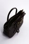 Textured Charm Detailed Hand and Shoulder Bag Dark Brown - 4