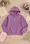 Lila Girl's Floral Embroidered Hooded 3 Thread Sweatshirt 24986