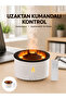 Flame Effect Steam Machine – New Generation Design with Aromatherapy, Humidification, and Light Mode