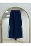 Giselle Stripe Detail Tight-Fitting Trousers Denim Suit-Ml3002 Denim Color - 7