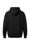 Unisex 3 Thread Black Basic Sweatshirt Hoodie - 3