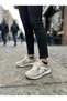 Beige Suede Lace-Up Women's Casual Sports Ava - 2