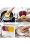 Apple shaped silicone dishwashing mat - multi-purpose kitchen and bathroom sponge