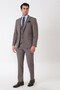 Slim Fit Stretchy Cotton Textured Mink Vest Suit Tk 959 - 2