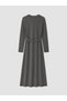 Gray Belted Flared Dress - 7