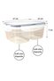 2-Compartment 0.45+0.45 Liter Food Storage Container with Locking Lid Lc-524 - 3
