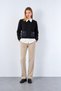 Women's Black Shirt with Pocket Detail Knit Sweater - 4