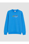 Peak New Season Blue Printed Boys' Sweatshirt - 2