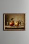 Apple Still Life - Vintage Patterned Painting - Fine Model