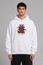 I Just Design Pre-Printed Oversize White Hooded Sweatshirt
