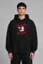 Mamacita Design Pre-Printed Oversize Black Hooded Sweatshirt