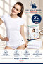 Women'S, Licensed, Uspa, Crew Neck Tank Top, Short Sleeve, Undershirt, Comfort, Plain, Set of 2