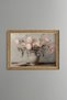 Pink and White Roses in a Ceramic Jug - Vintage Patterned Painting - Fine Model